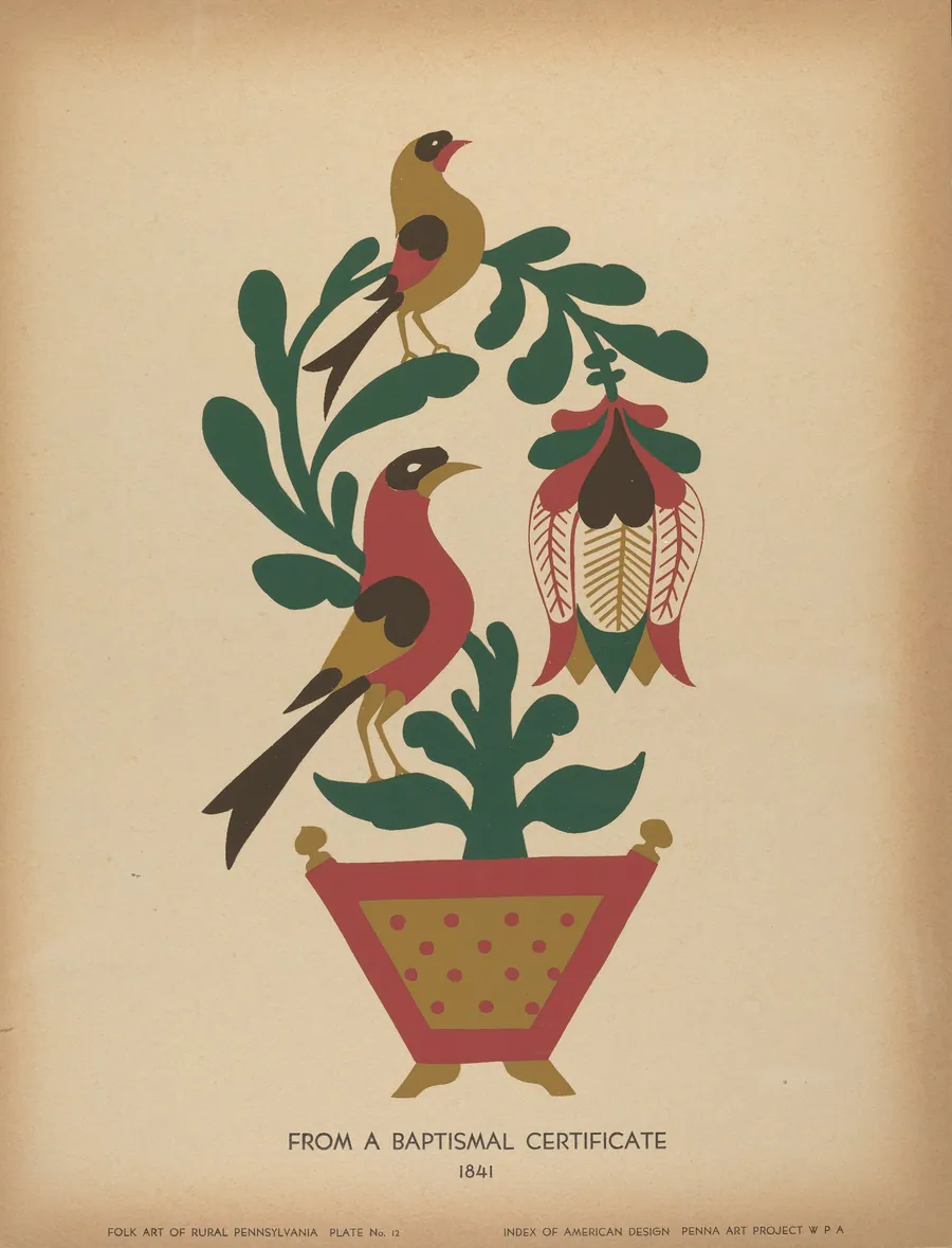 Plate 12: From the Portfolio "Folk Art of Rural Pennsylvania" by American 20th Century