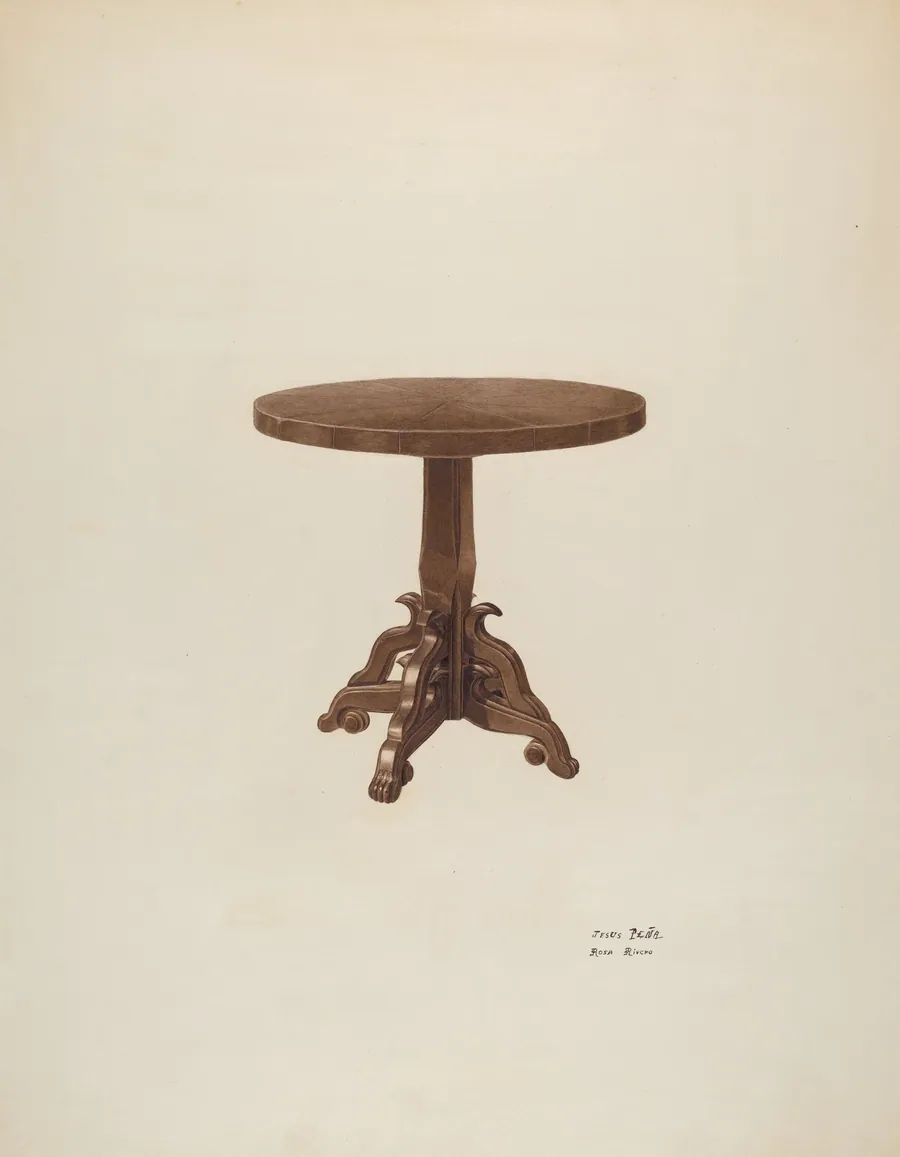 Round Top Table by Jesus Pena