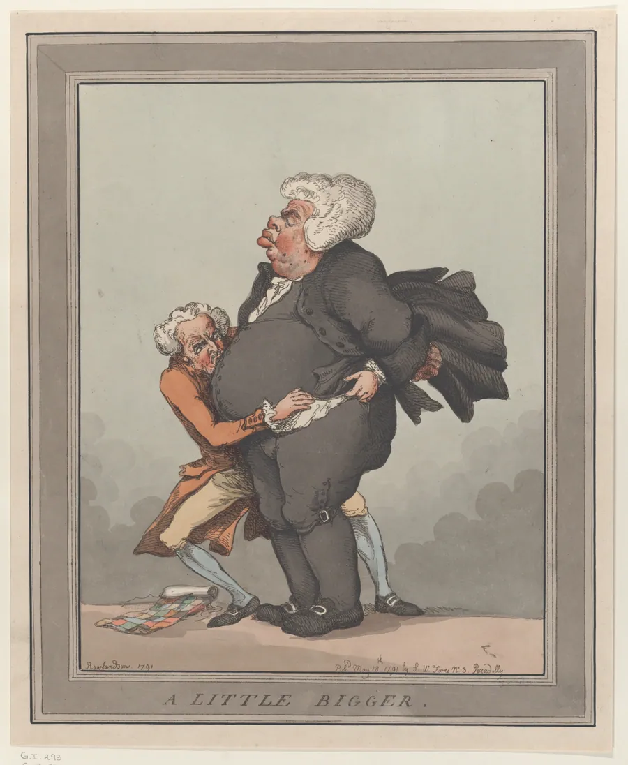 A Little Bigger by Thomas Rowlandson