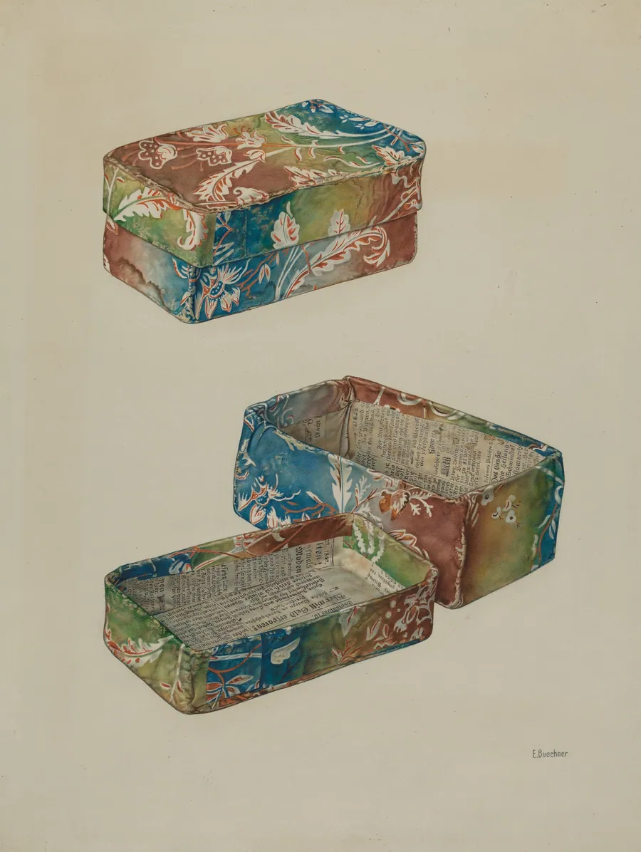 Pa. German Wallpaper Box by Edward W. Buechner