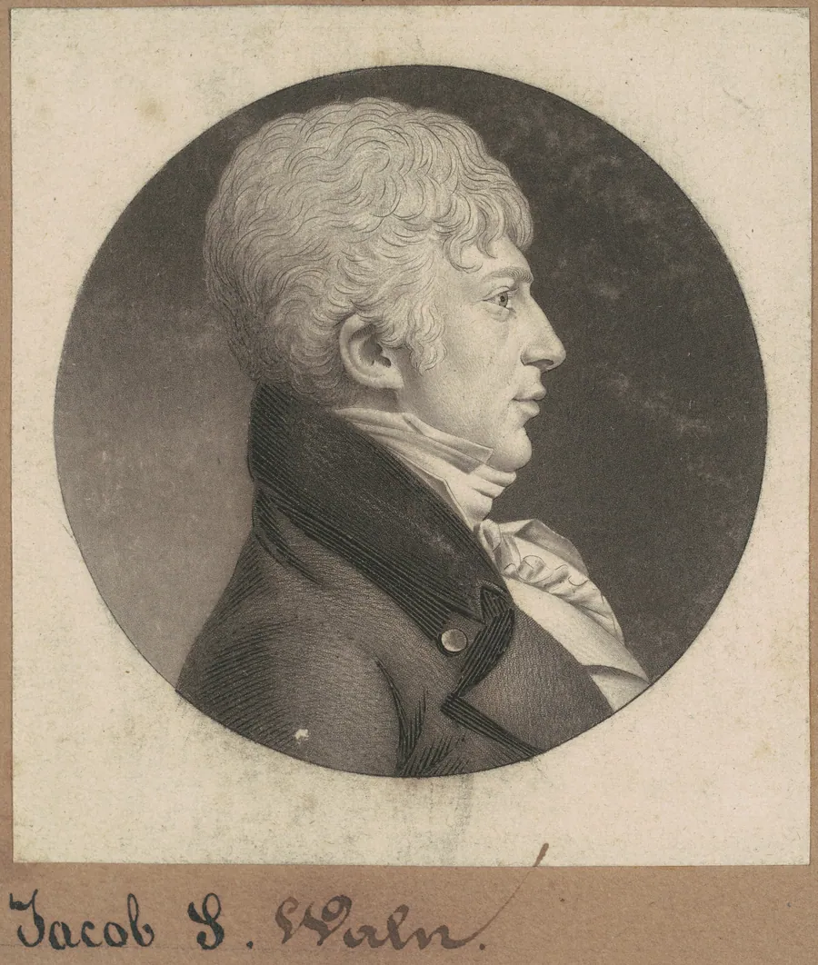 Jacob S. Waln by Charles B. J. Févret de Saint-Mémin