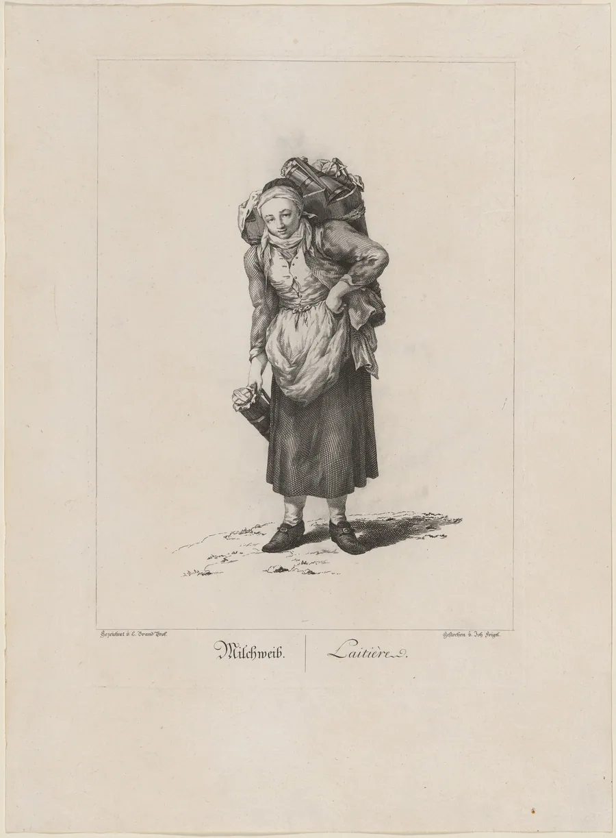 Milchweib (Milk Seller) by Johann Feigel