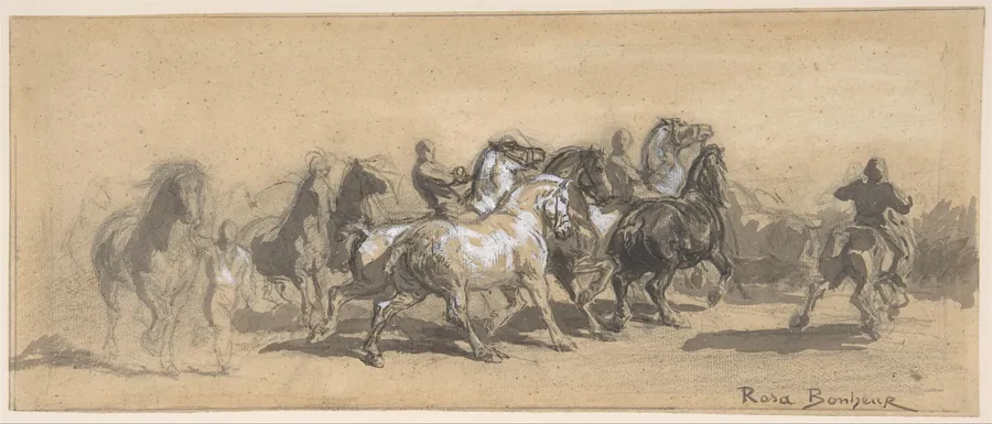 Study for "The Horse Fair" by Rosa Bonheur