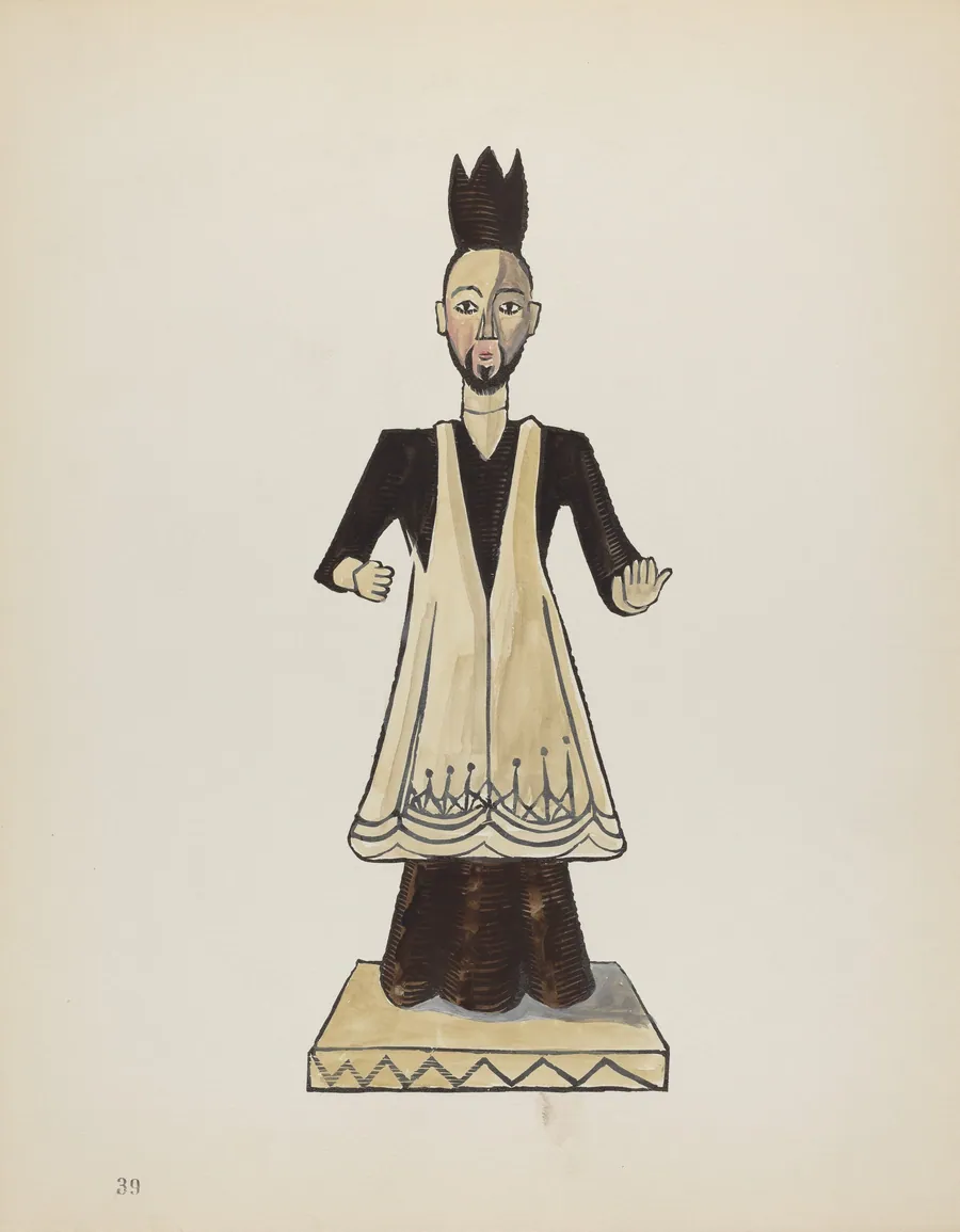 Plate 39: Saint John Nepomuk: From Portfolio "Spanish Colonial Designs of New Mexico" by American 20th Century