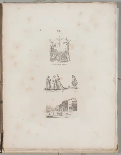 Art of the Lithograph: Three Engraving Examples, Plate XI
