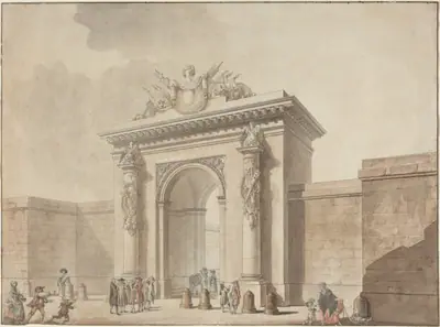 Portal of the Hôtel d'Uzès, rue Montmartre, Paris