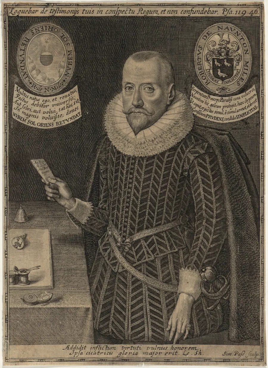 Sir Robert Naunton by Simon van de Passe