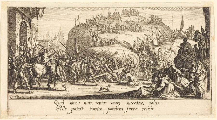 The Carrying of the Cross by Jacques Callot
