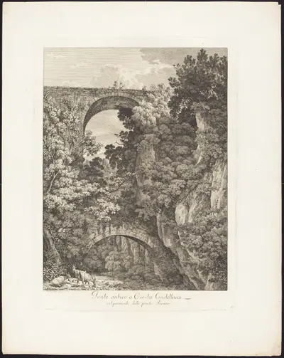 Ponte antico a Cività Castellana, volgarmente detto ponte Terano