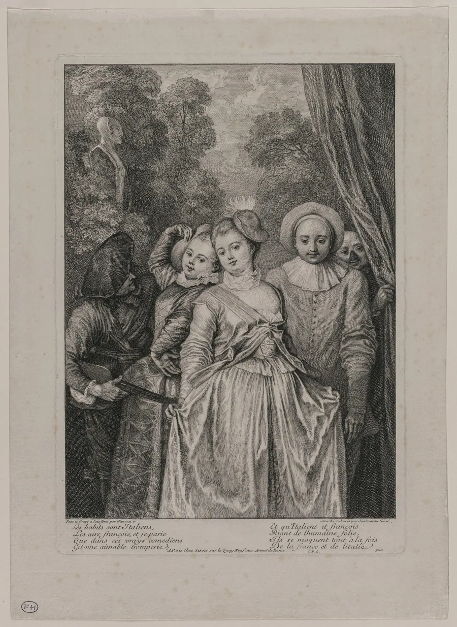 The Clothes are Italian by Jean-Antoine Watteau