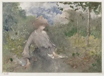 Reading in a Garden (Lettura in giardino)