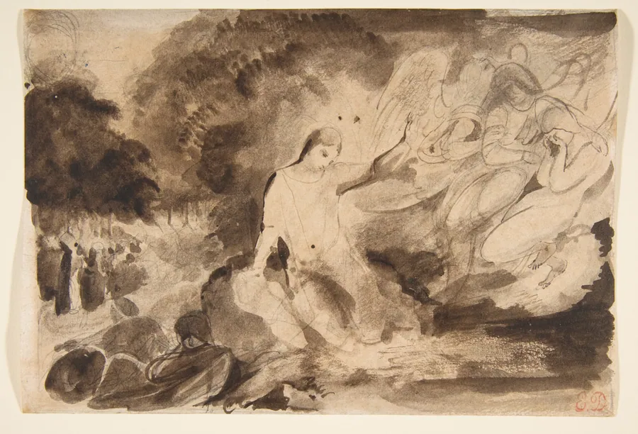 The Agony in the Garden by Eugène Delacroix