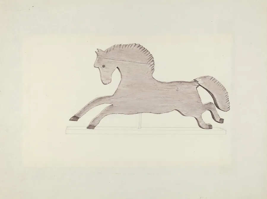 Horse Weather Vane by Mildred E. Bent