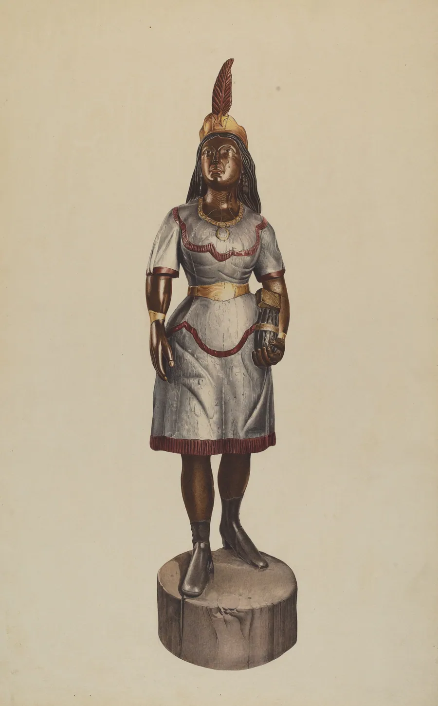 Cigar Store Pocahontas by American 20th Century