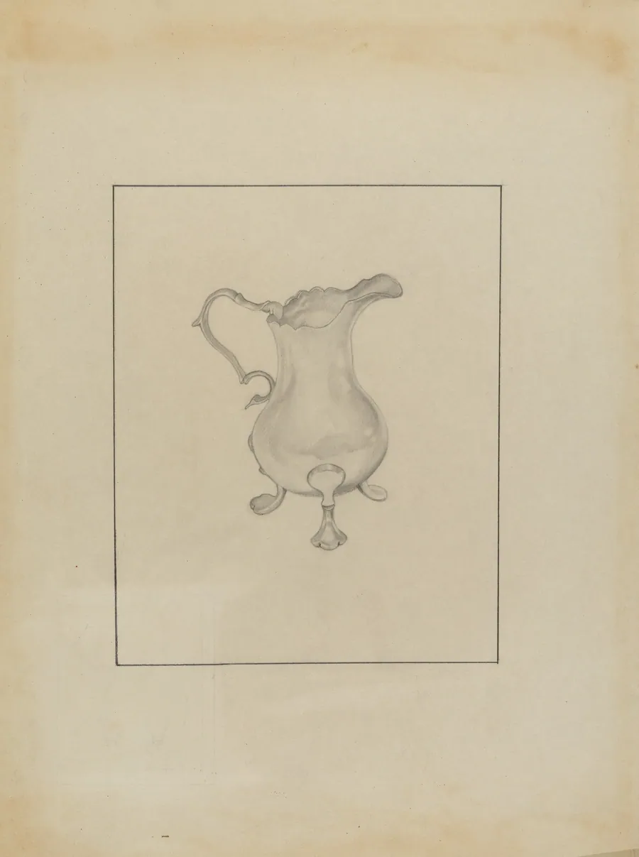 Silver Cream Pitcher by Isidore Steinberg