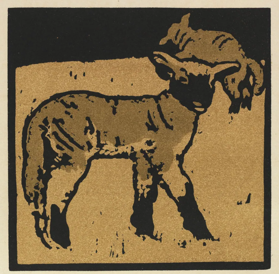The Square Book of Animals: The Very Tame Lamb by William Nicholson