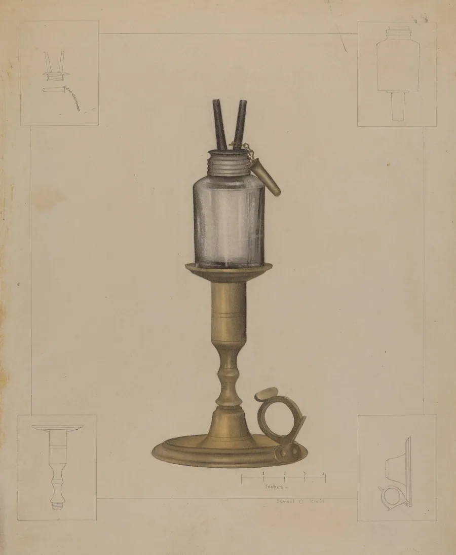 Peg Lamp by Samuel O. Klein