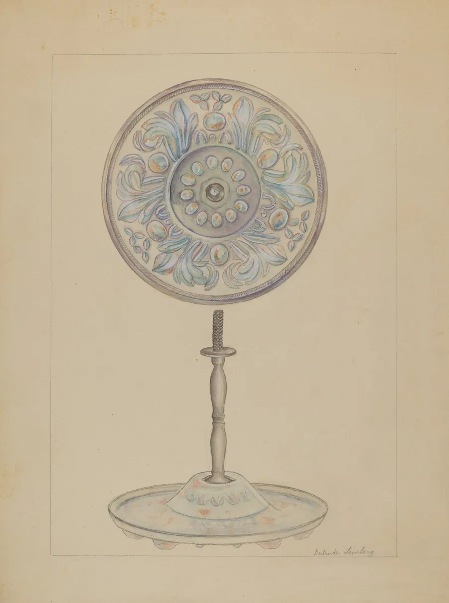 Mirror Support by Gertrude Lemberg