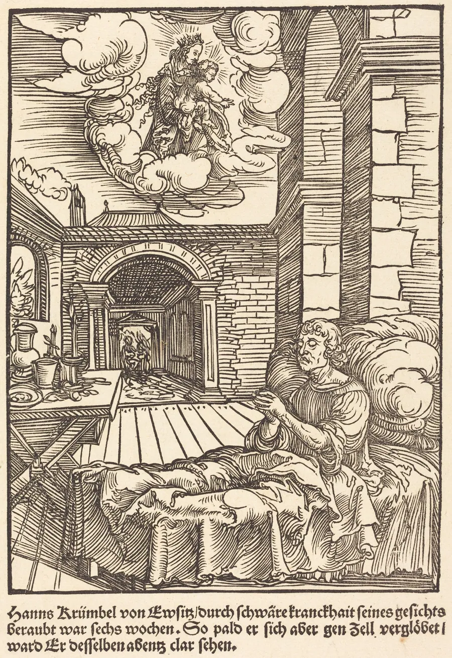 Hanns Krumbel von Ewsitz... d'organdie by Master of the Miracles of Mariazell