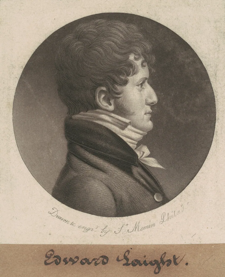 Edward Laight by Charles B. J. Févret de Saint-Mémin