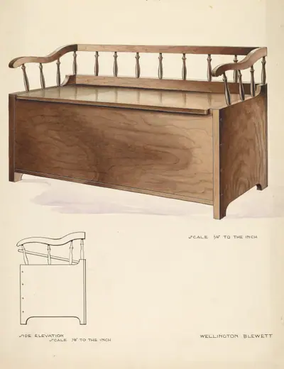Bishop Hill: Settee and Chest