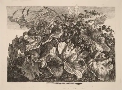 Foliage Study with Reed and Hops