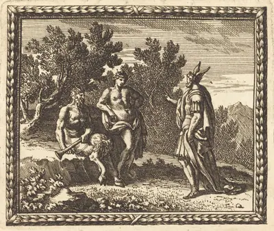 Midas with Apollo and Pan