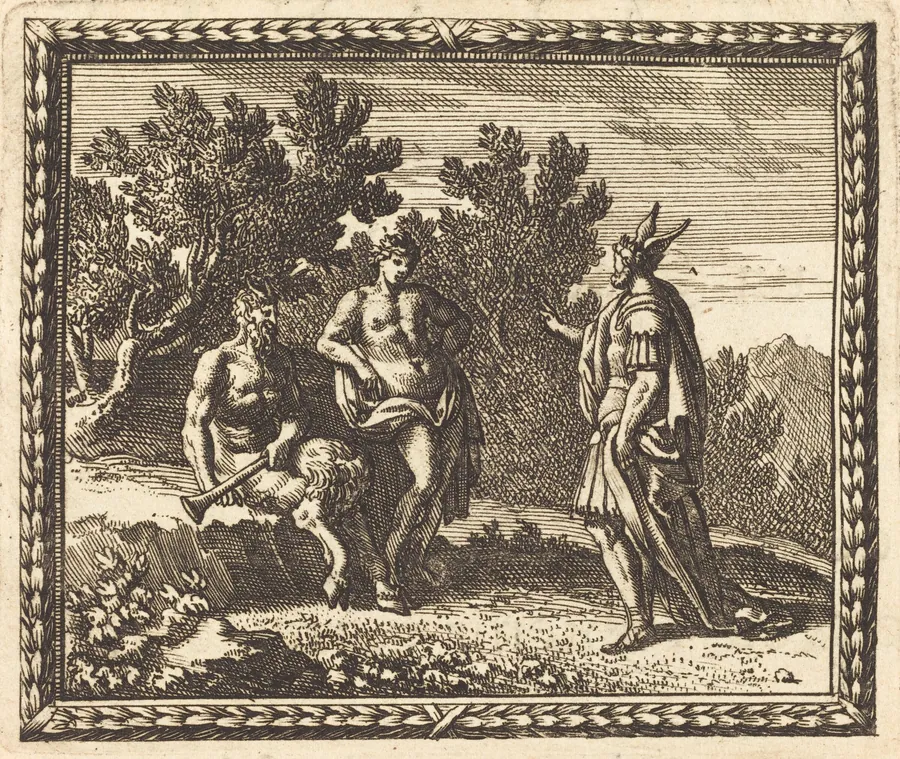 Midas with Apollo and Pan by Jean Lepautre