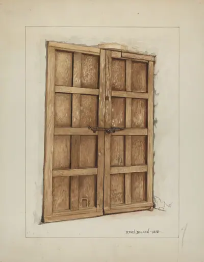 Sacristy Door at Mission San Juan Bautista