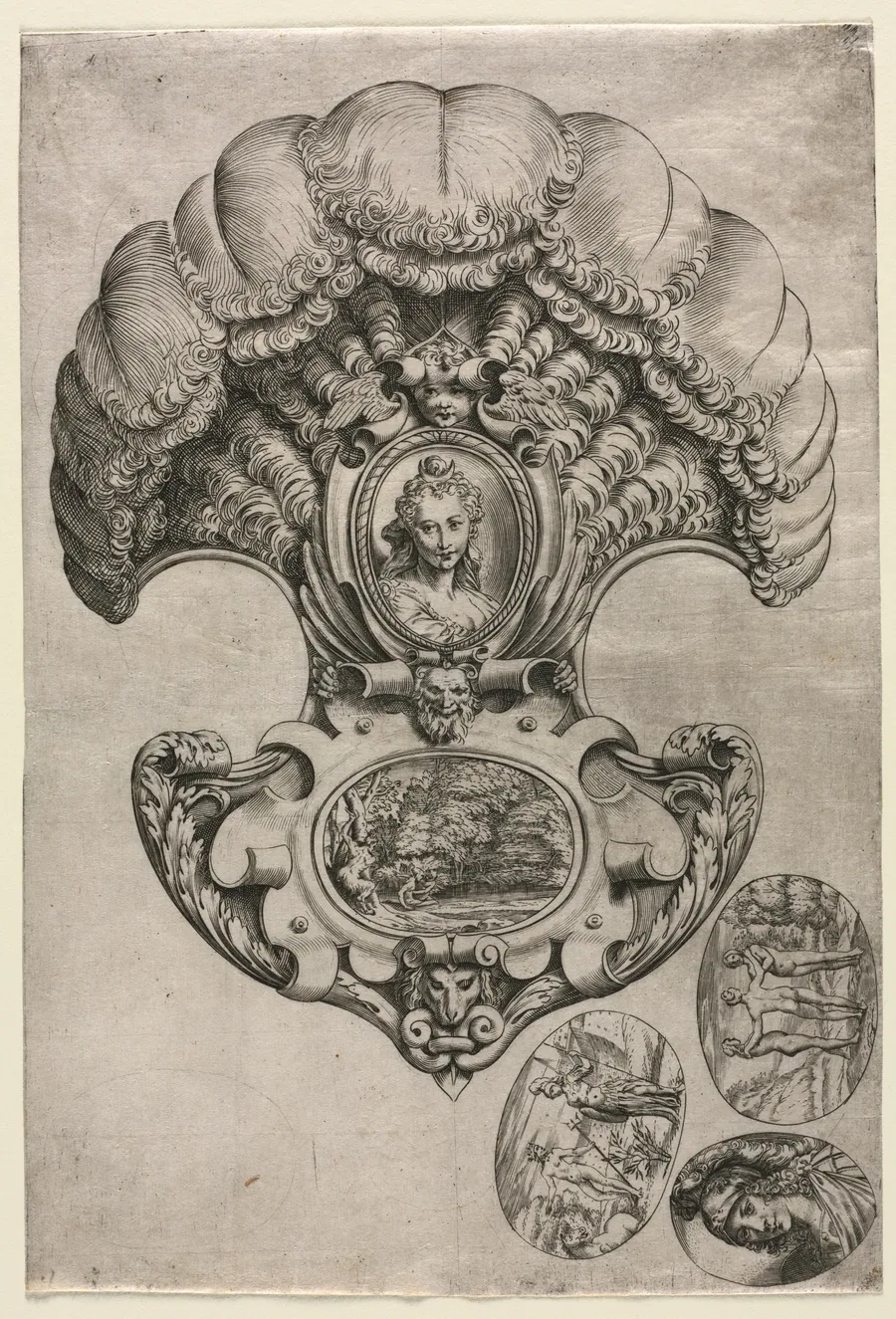 The Fan (L'Eventail) by Agostino Carracci