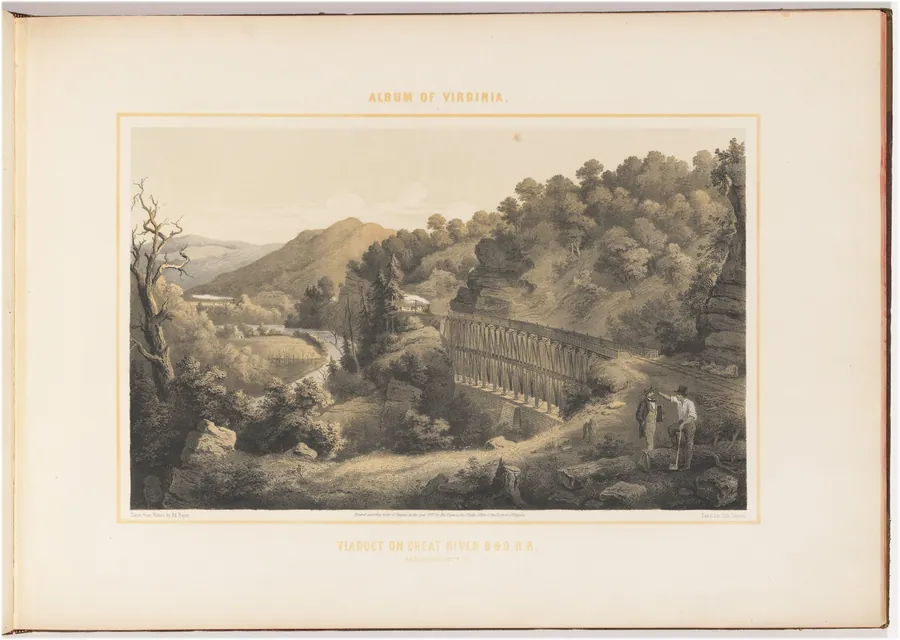Viaduct on Cheat River, Baltimore & Ohio Railroad by Woldemar Rau