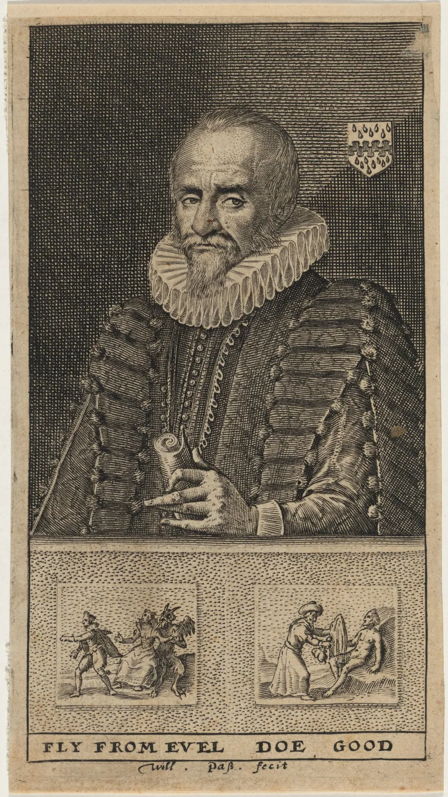 Sir John Hayward, Historian by Willem de Passe