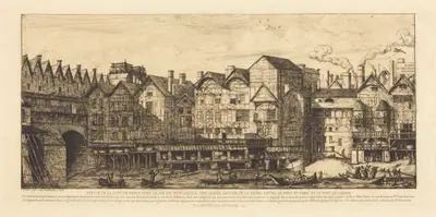 Partie de la Cité vers la fin du XVIIe siècle (View of the City of Paris Towards the Close of the XVIIth Century)
