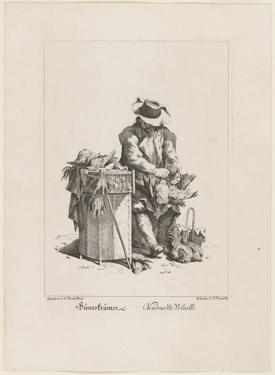 Hünerträmer (Poultry Seller) by Friedrich August Brand