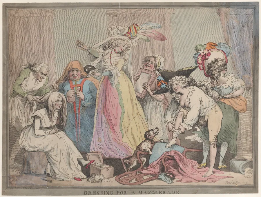 Dressing for a Masquerade by S. W. Fores