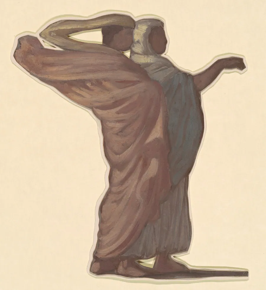 Study for "Greek Girls Bathing" by Elihu Vedder