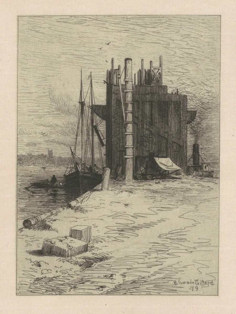 Coal Pockets at New Bedford by Robert Swain Gifford
