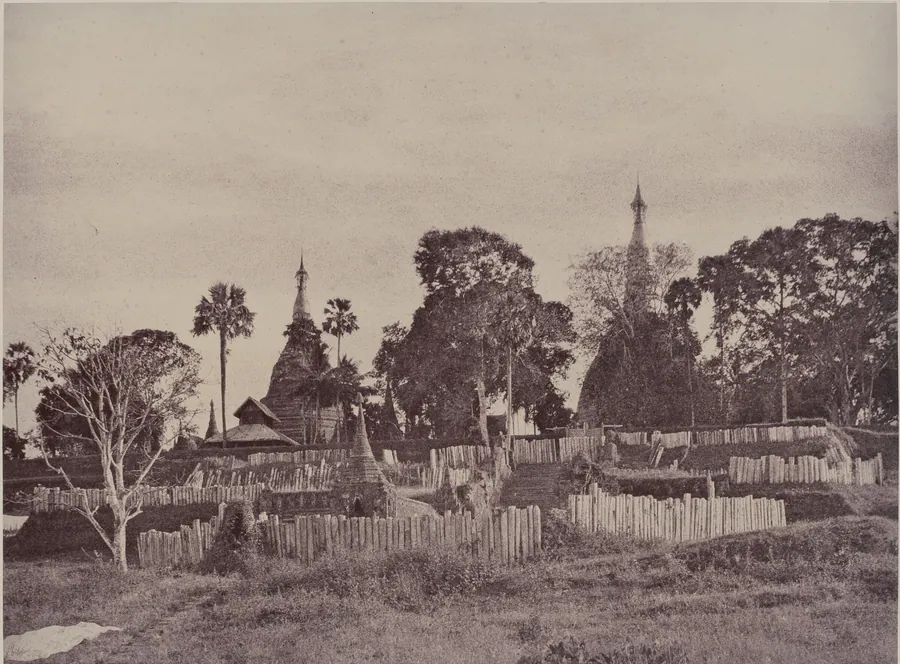 Rangoon: North Entrance to the Shwe Dagon Pagoda by Linnaeus Tripe