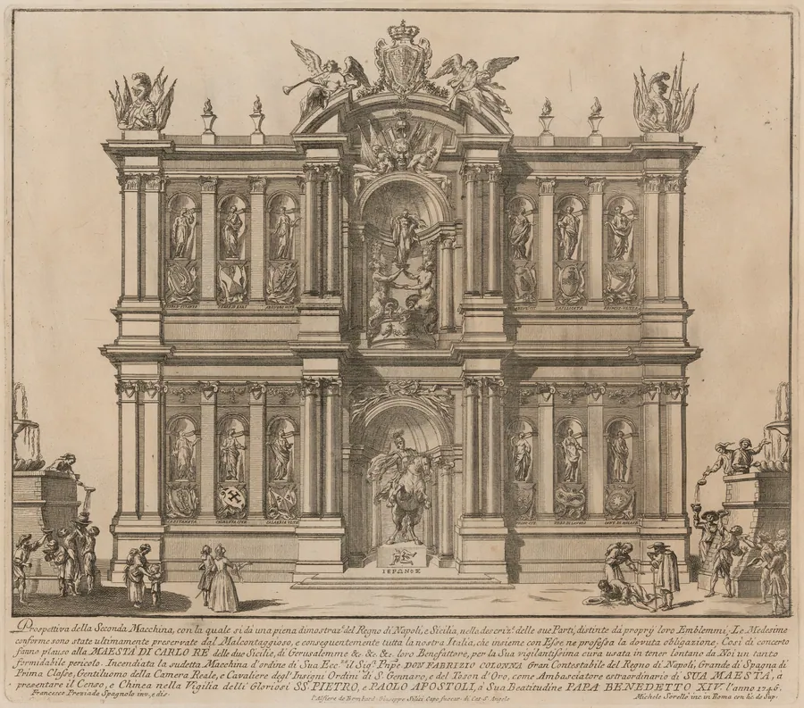 The Seconda Macchina for the Chinea of 1746: The Territories of the Kingdom of Naples by Miguel de Sorellò