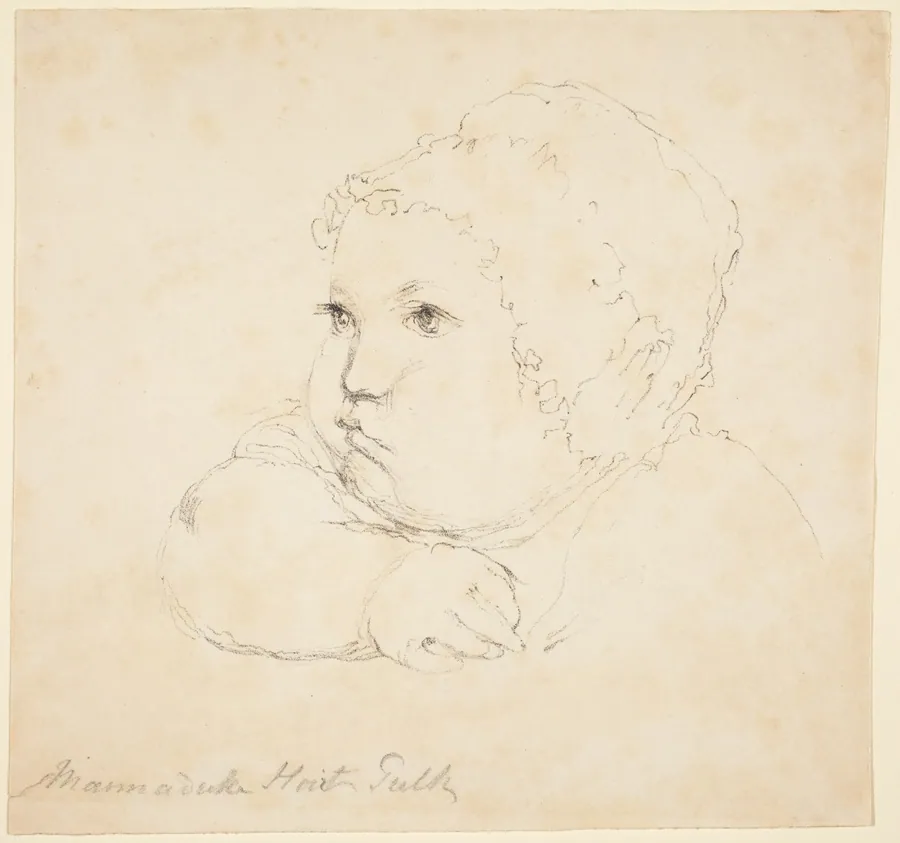 Head of a Child in a Cap by British 18th Century