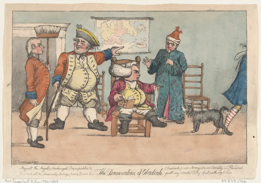 The Damnation of Obadiah (Tristram Shandy) by Henry William Bunbury