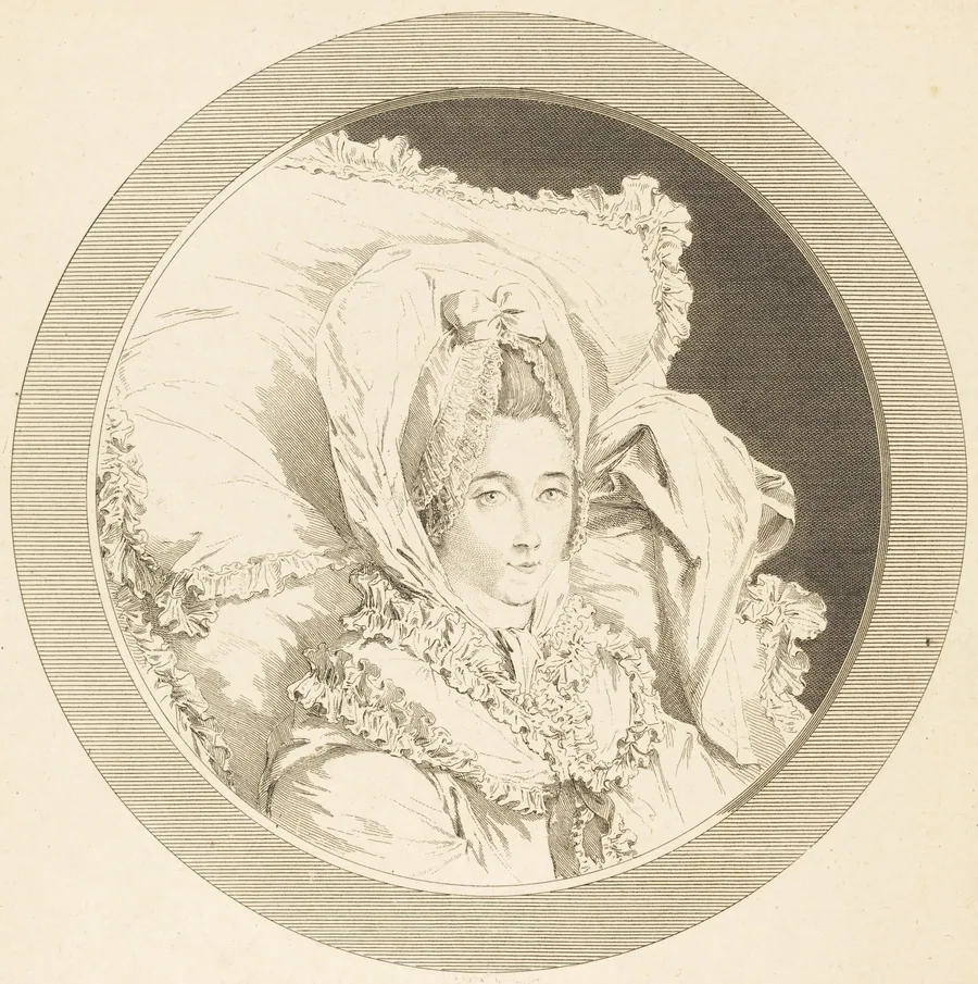 Derniere heure de la Baronne de Rebecque by Augustin de Saint-Aubin