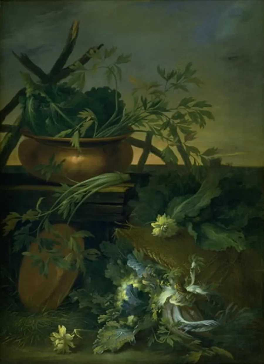 Stilleben. Køkkenurter by Jean-Baptiste Gaijot Dubuisson