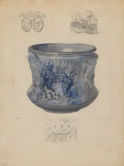Bowl: "Sinking of the Maine"