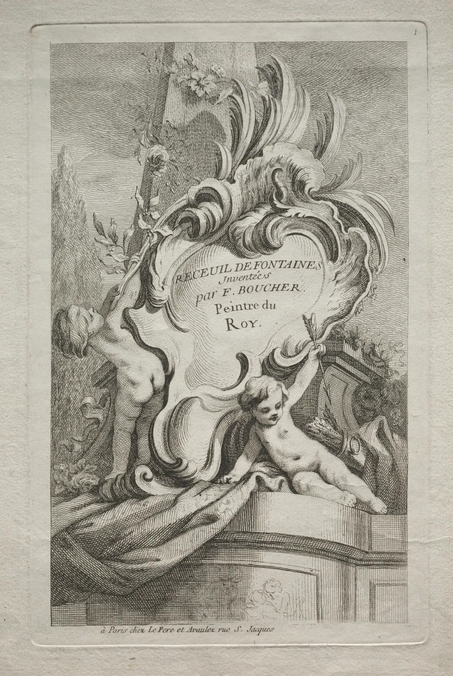 No. 1: Title Page by Gabriel Huquier