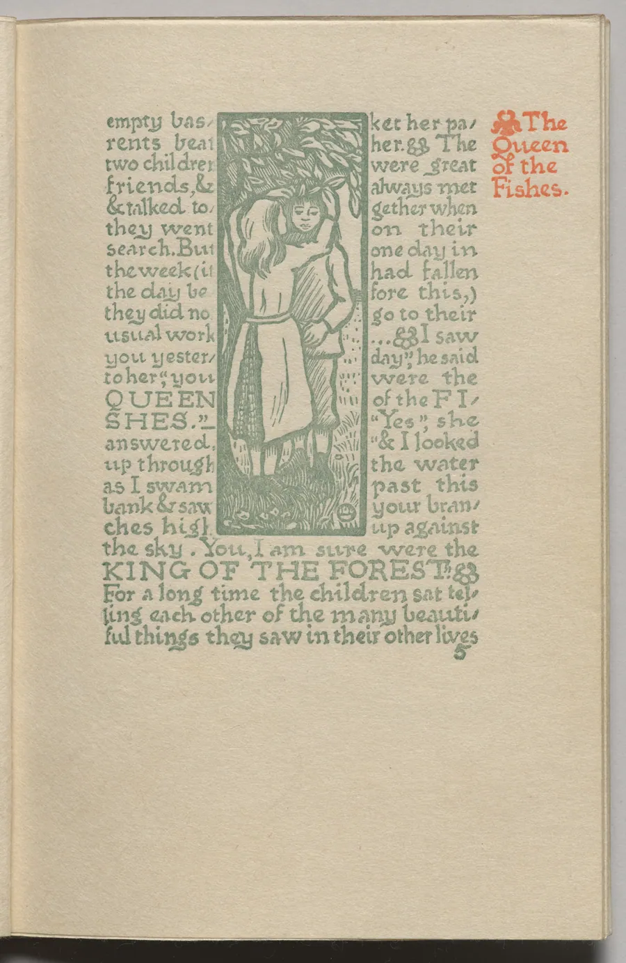 The Queen of the Fishes: Plate 5 by Lucien Pissarro