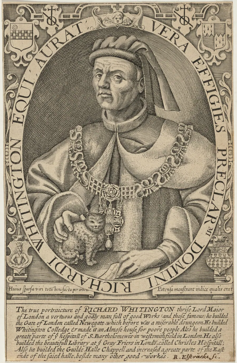 Sir Richard Whittington, Lord Mayor of London by Renold Elstrack