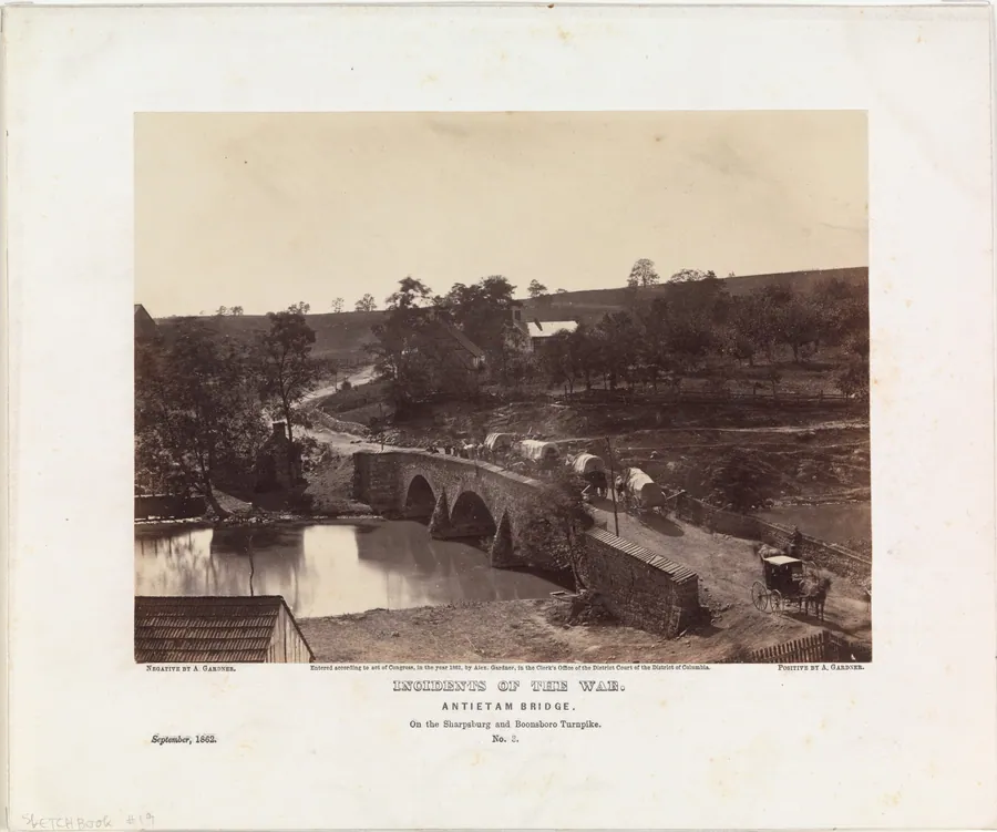 Antietam Bridge, On the Sharpsburgh and Boonsboro Turnpike, No. 3, September 1862 by Alexander Gardner