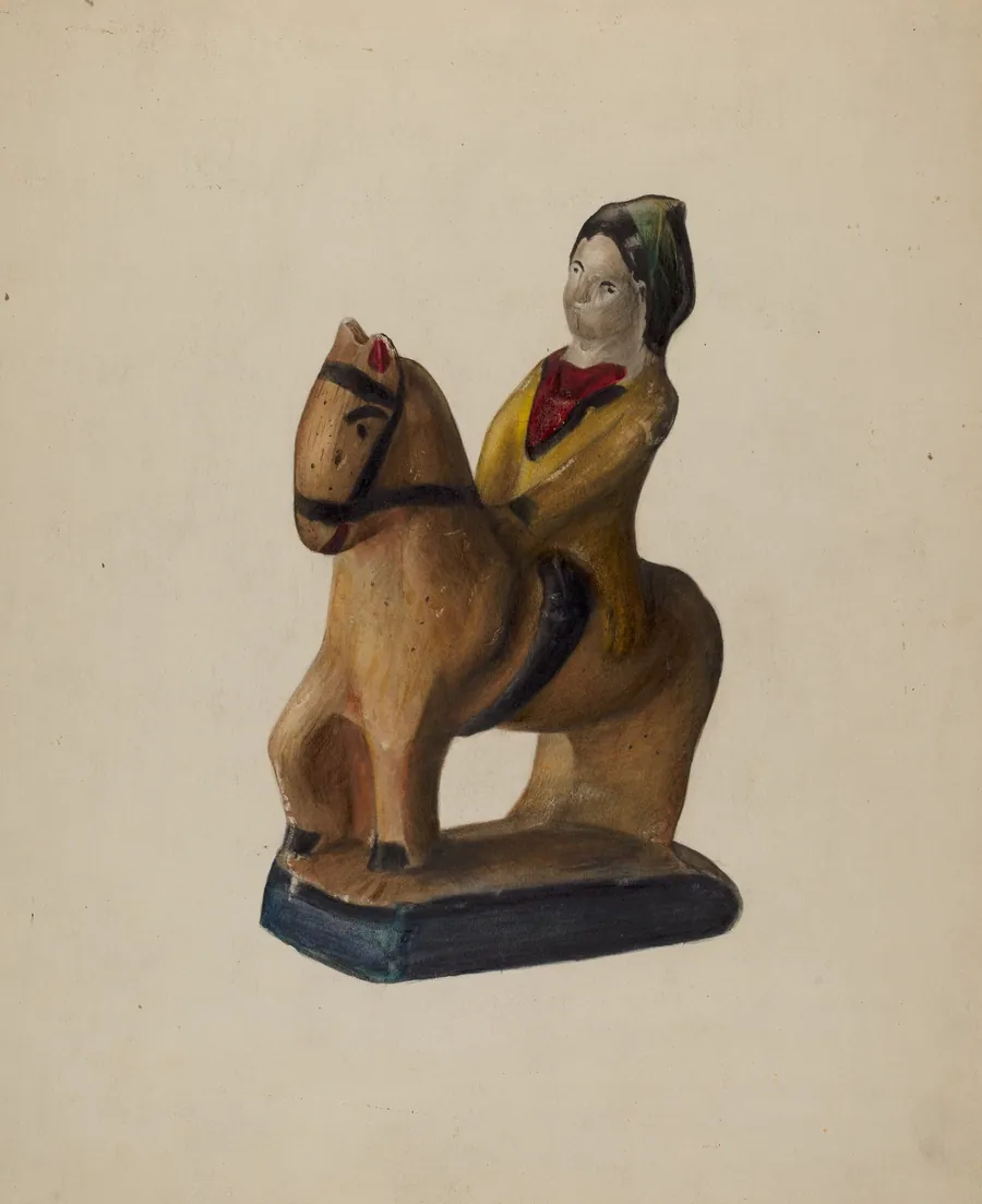 Horse and Rider by Mina Lowry