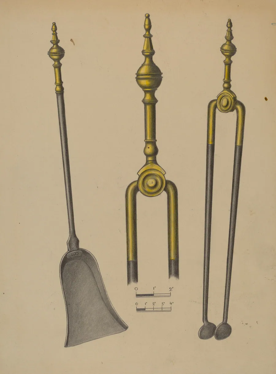 Fire Tongs and Shovel by Hans Korsch